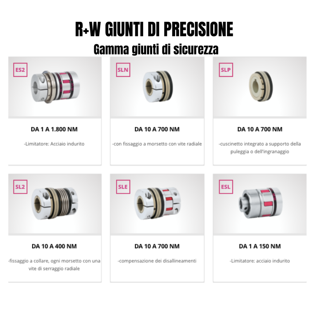 R+W GIUNTI DI PRECISIONE di sicurezza